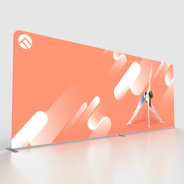 fabric backdrop, tension,แบคดรอปผ้า,ออกบูธ,จัดบูธ,ผ้าพิมพ์ลาย