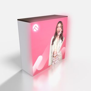 Lightbox counter,เคาน์เตอร์กล่องไฟ,สำเร็จรูป,ผ้าพิมพ์