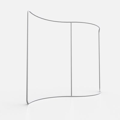 S shape backdrop แบคดรอปผ้า 3000x2300 - fabricsystems
