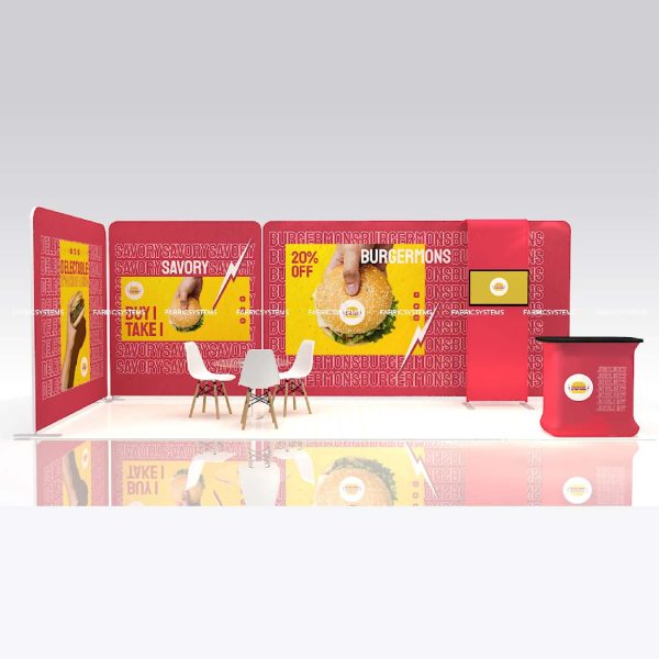 บูธสำเร็จรูป แบคดรอปผ้า, ออกบูธ,อุปกรณ์ออกบูธ, backdrop, ,จัดบูธ,ผ้าพิมพ์ลาย,exhibition