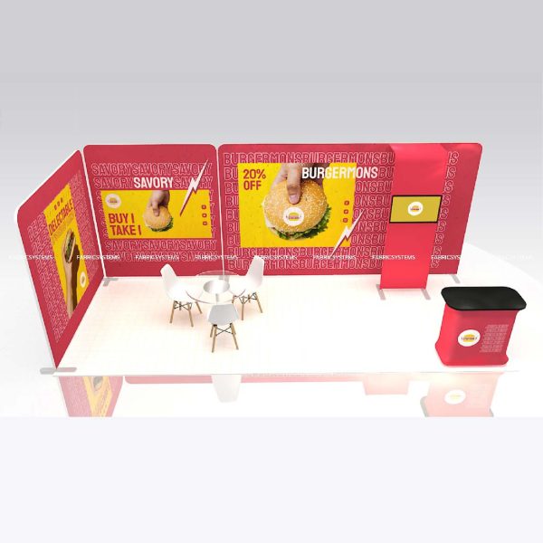 บูธสำเร็จรูป แบคดรอปผ้า, ออกบูธ,อุปกรณ์ออกบูธ, backdrop, ,จัดบูธ,ผ้าพิมพ์ลาย,exhibition