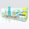 บูธผ้า,บูธผ้าสำเร็จรูป,fabric booth,fabric stand,แบคดรอป,เคาน์เตอร์,tension