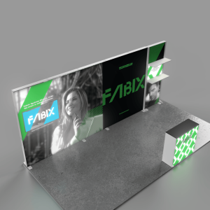 plastic frame lightbox booth 03. back iso