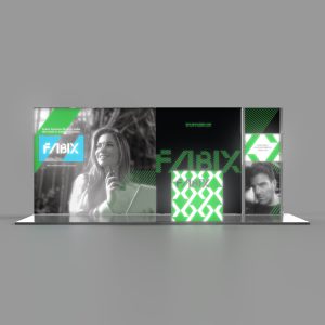 plastic frame lightbox booth 03. front