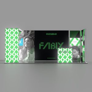 plastic frame lightbox booth 12. front
