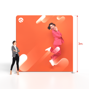 ขนาด Tension,XL,ผ้าพิมพ์,backdrop,แบคดรอป,ออกบูธ