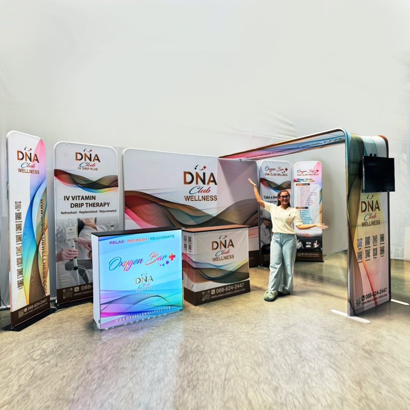 แบคดรอปผ้าพิมพ์,Side backdrop,ACC3 ผนังแขวนทีวี