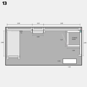 plastic frame lightbox booth with storage plan