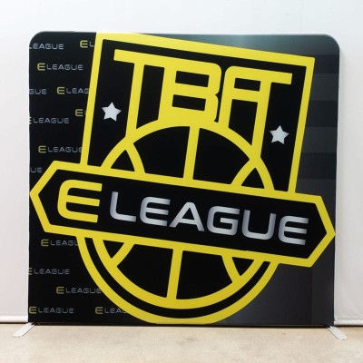 TBA E League tension,SEG, backdrop, fabric,แบคดรอปผ้า,กล่องไฟ,ออกบูธ