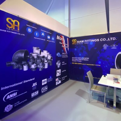 hanging ผ้าแขวนผนังบูธ จัดบูธ แต่งบูธ