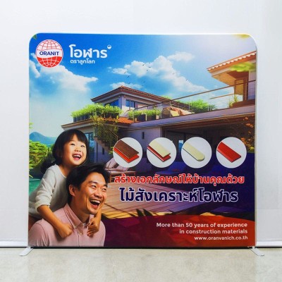 กระเบื้องโอฬาร tension,SEG, backdrop, fabric,แบคดรอปผ้า,กล่องไฟ,ออกบูธ