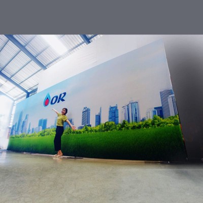 PTT OR esy,adjustable,SEG, backdrop, fabric,แบคดรอปผ้า,กล่องไฟ,ออกบูธ