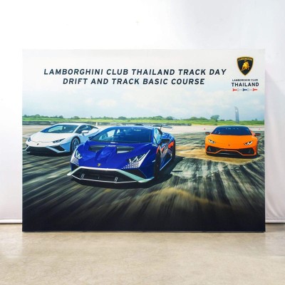 Lamborghini club Thailand pop up, lightbox,SEG, backdrop, fabric,แบคดรอปผ้า,กล่องไฟ,ออกบูธ