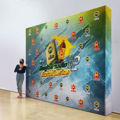 M 150 pop up, lightbox,SEG, backdrop, fabric,แบคดรอปผ้า,กล่องไฟ,ออกบูธ