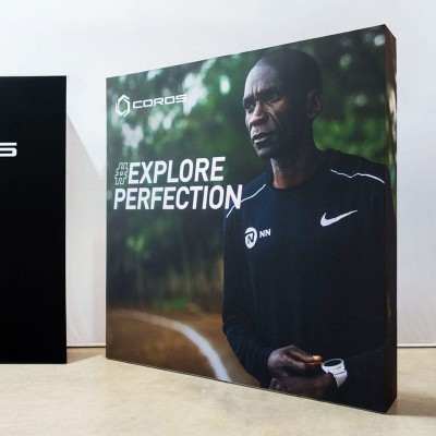 Nike coros pop up, lightbox,SEG, backdrop, fabric,แบคดรอปผ้า,กล่องไฟ,ออกบูธ