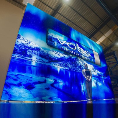 voss pop up, lightbox,SEG, backdrop, fabric,แบคดรอปผ้า,กล่องไฟ,ออกบูธ