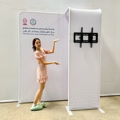 ACC-3 ผนังผ้าแขวนทีวี TV hanger,,แขวนทีวี,บูธสำเร็จรูป