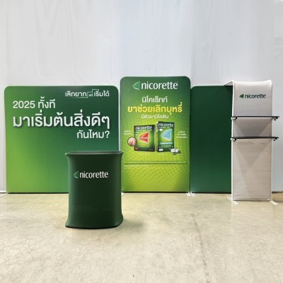 บูธสำเร็จรูป tension,SEG, backdrop, fabric,แบคดรอปผ้า,กล่องไฟ,ออกบูธ