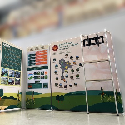 บูธสำเร็จรูป tension,SEG, backdrop, fabric,แบคดรอปผ้า,กล่องไฟ,ออกบูธ